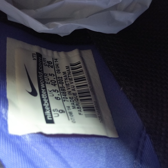 Nike Free 5.0 TR Tie Dye Purple Neon Yellow Sz 9 Women - Picture 9 of 17